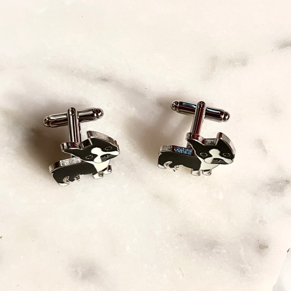 IOTA LINKS - CUFF LINKS  - BOSTON TERRIER  brand new in gift box - Picture 3 of 12